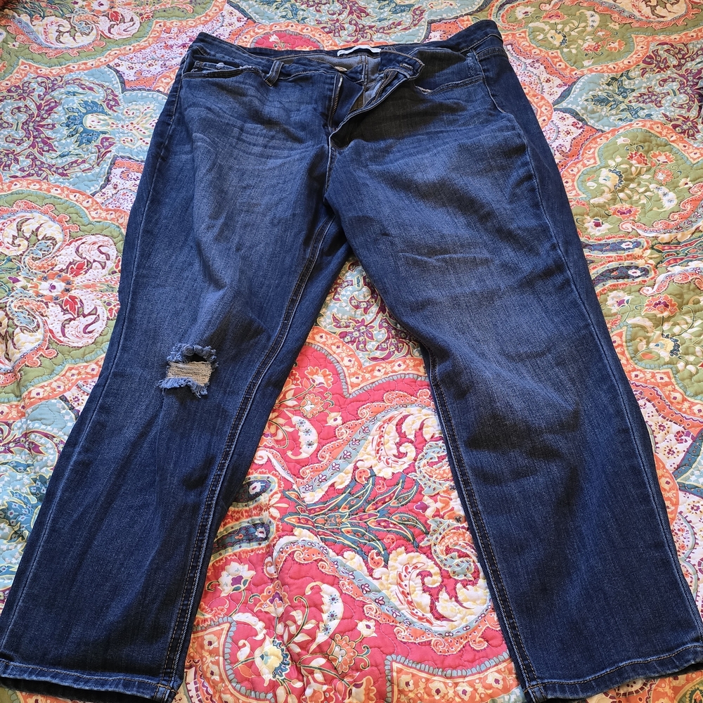 KanCan Midnight Blue Straight Leg Jeans